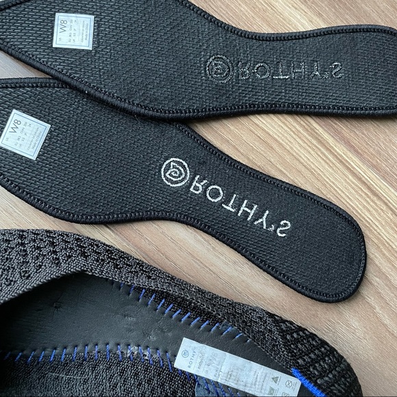 Rothy’s Black Honeycomb Point Flats Size 8 - Picture 8 of 12